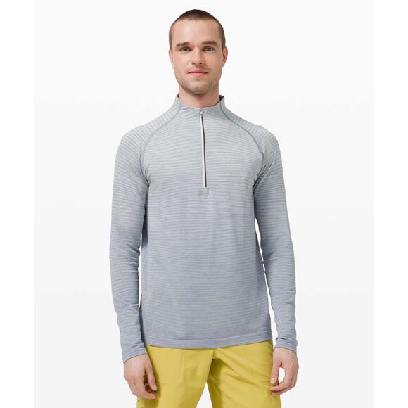 lululemon athletica Other - Lululemon Metal Vent Tech 1/2 Zip‎ Sweatshirt Wave Fade Chambray Size XL